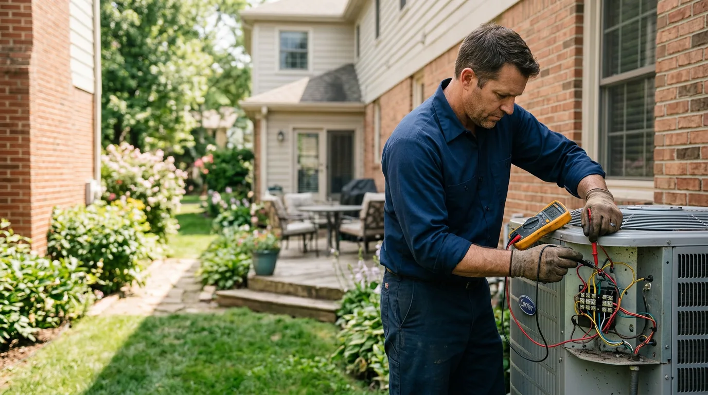 HVAC technician working near Heber Springs, AR
